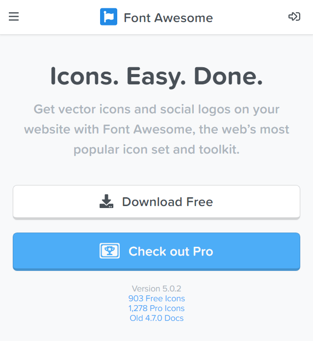 [ URL ] – Font Awesome