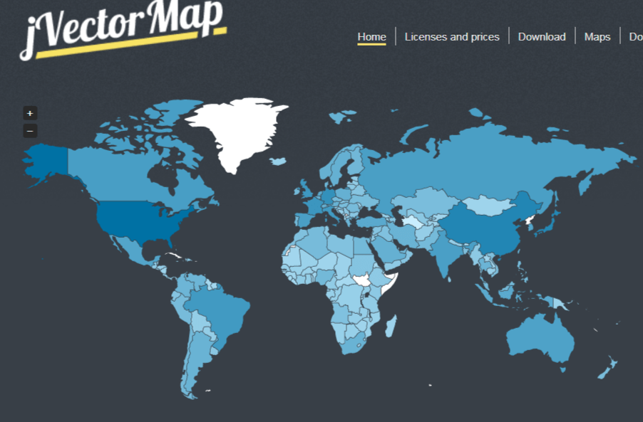 [JQUERY] – jVectorMap 世界地圖套件