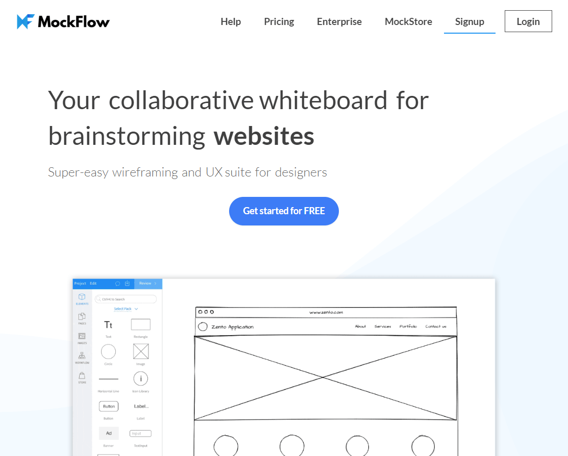 [ URL ] – 軟體前期規化 超好用 線稿工具 mockflow