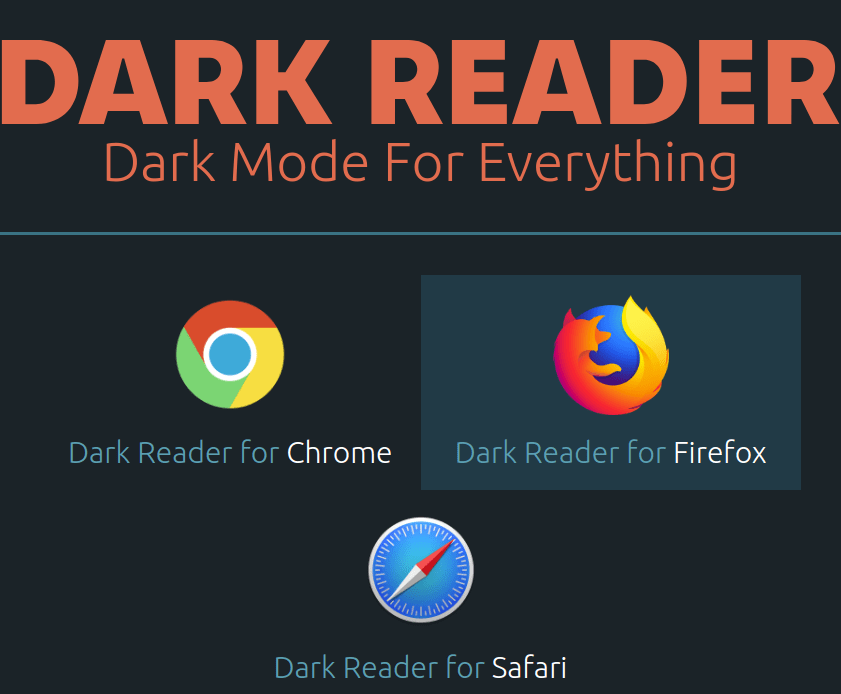 [ WEB ] – 超好用的瀏覽器護眼外掛 DARK READER